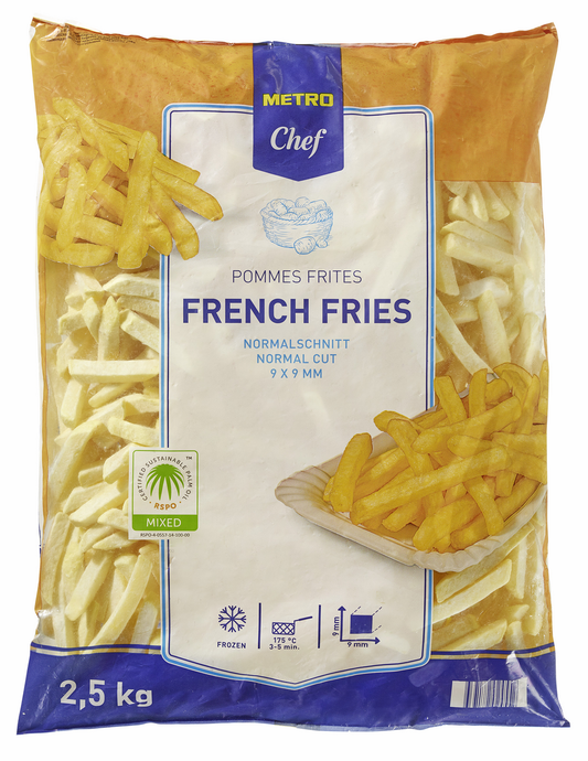 METRO Chef Hasábburgonya 9 x 9 mm 2,5 kg