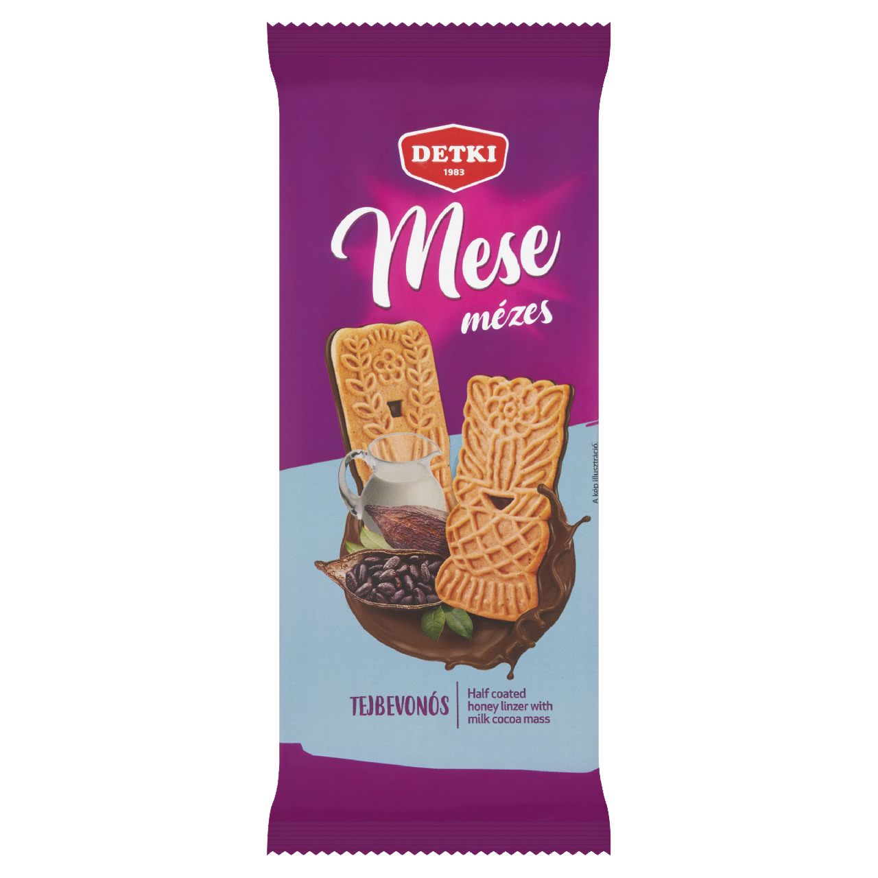 Detki Mese mézes linzer kakaós tejbevonómasszával félig mártva 180 g