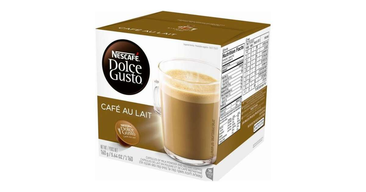 Dolce Gusto NESCAFÉ Café au Lait Tejes Kávékapszula 160 g 16 db