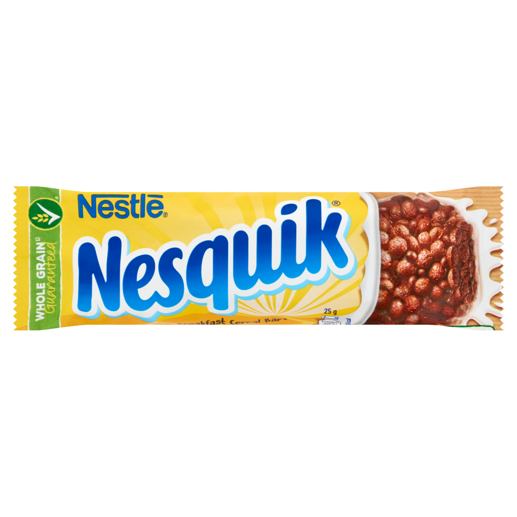 Nesquik Nestlé Kakaós Gabonapehely Szelet Tejbevonó Talppal 25 g