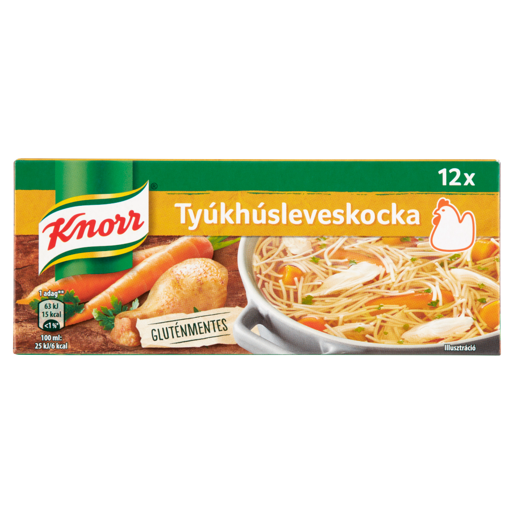 Knorr tyúkhúsleveskocka 12 x 10 g (120 g)