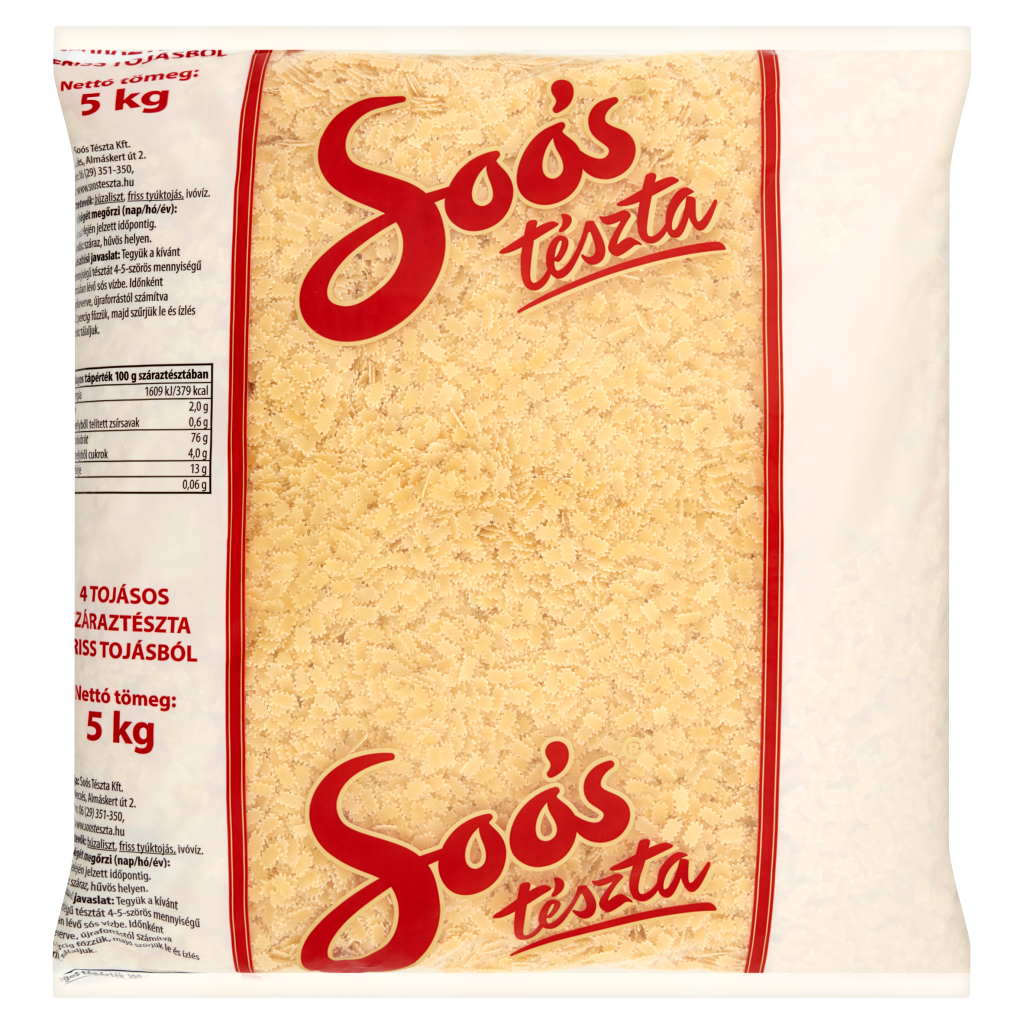Soós eperlevél 4 tojásos száraztészta 5 kg