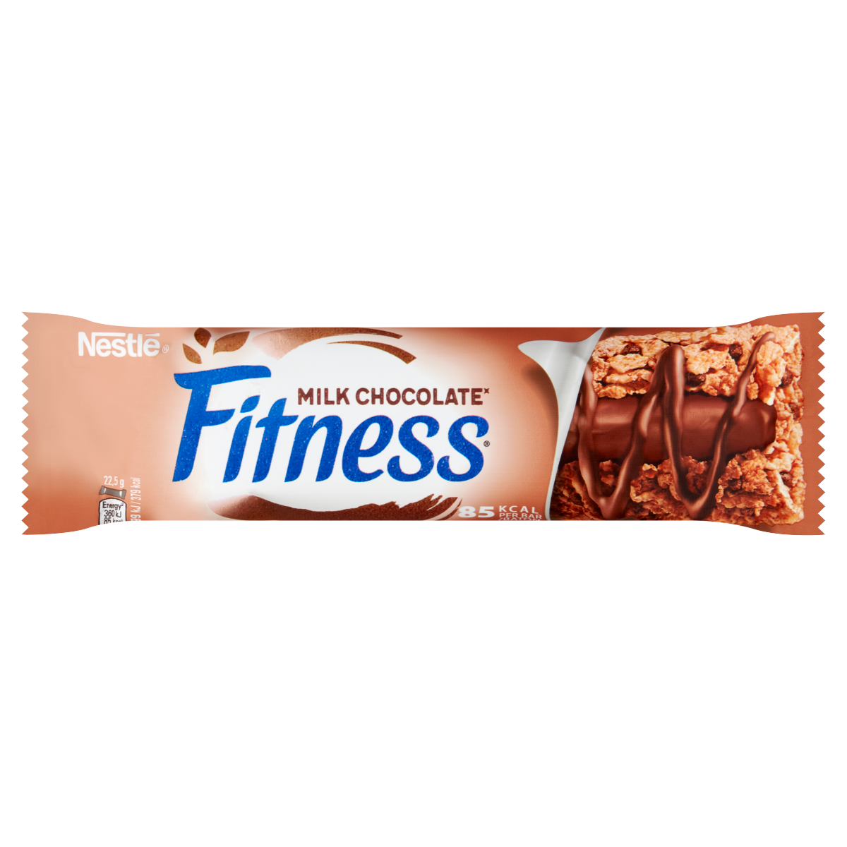 Nestlé Fitness tejcsokoládés gabonapehely-szelet vitaminokkal & ásványi anyagokkal reggelihez 22,5 g