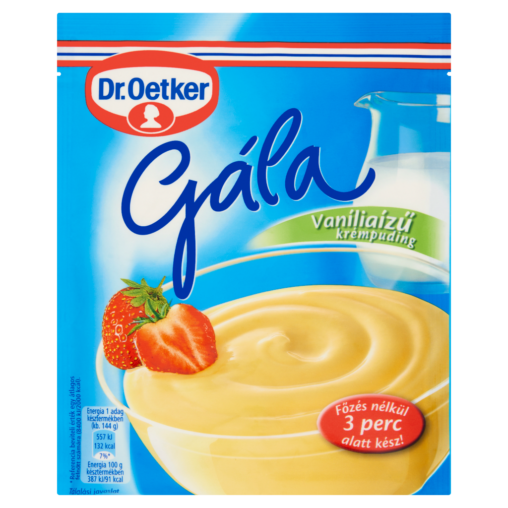 Dr. Oetker Gála vaníliaízű krémpudingpor 78 g