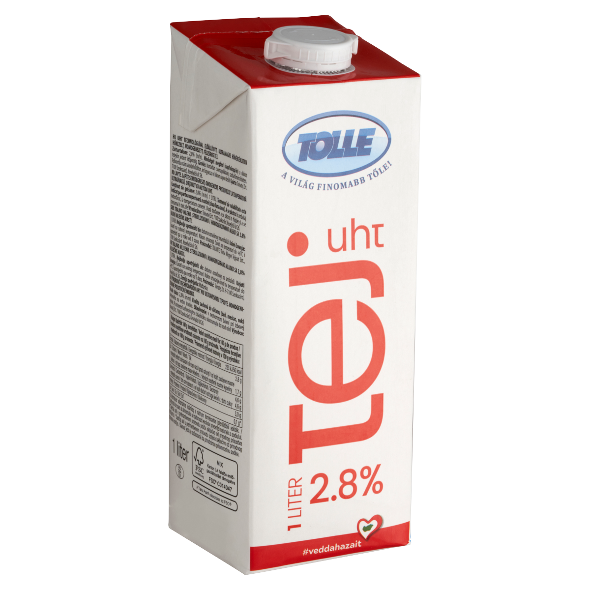 Tolle UHT félzsíros tej 2,8% 1 l