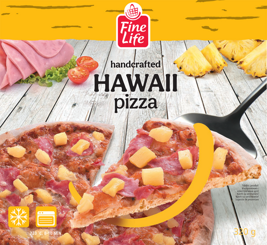 Fine Life Hawaii Fagyasztott Pizza 320 g