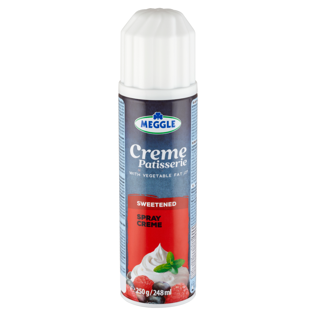 MEGGLE Creme Patisserie UHT Édesített Vanília Ízű Habspray Növényi Zsírral 250 g