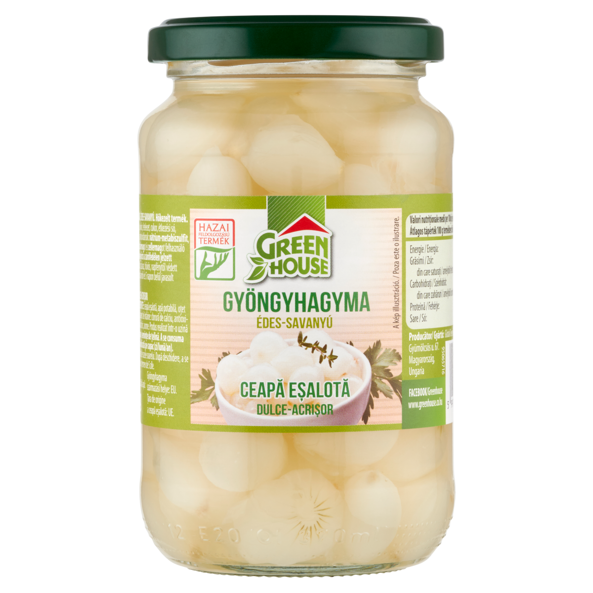 Greenhouse Green House édes-savanyú gyöngyhagyma 320 g