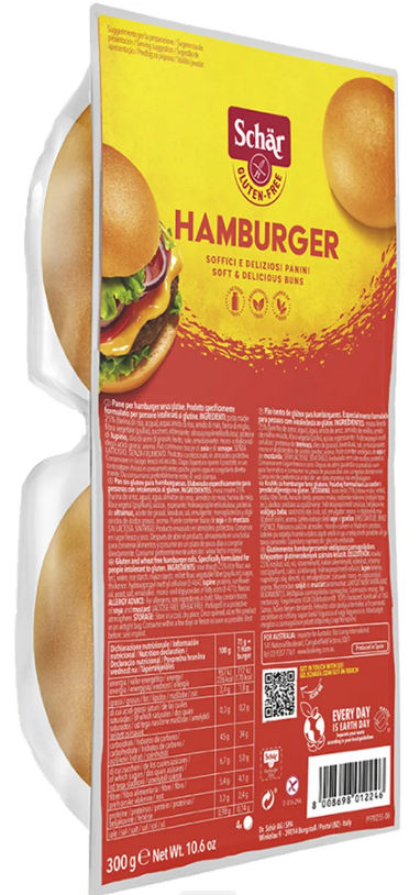 Schär gluténmentes hamburgerzsemle 300 g