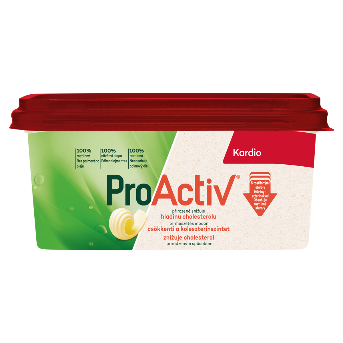 PROACTIVE ProActiv Kardio 35% zsírtartalmú margarin hozzáadott növényi szterinekkel és olívaolajjal 400 g