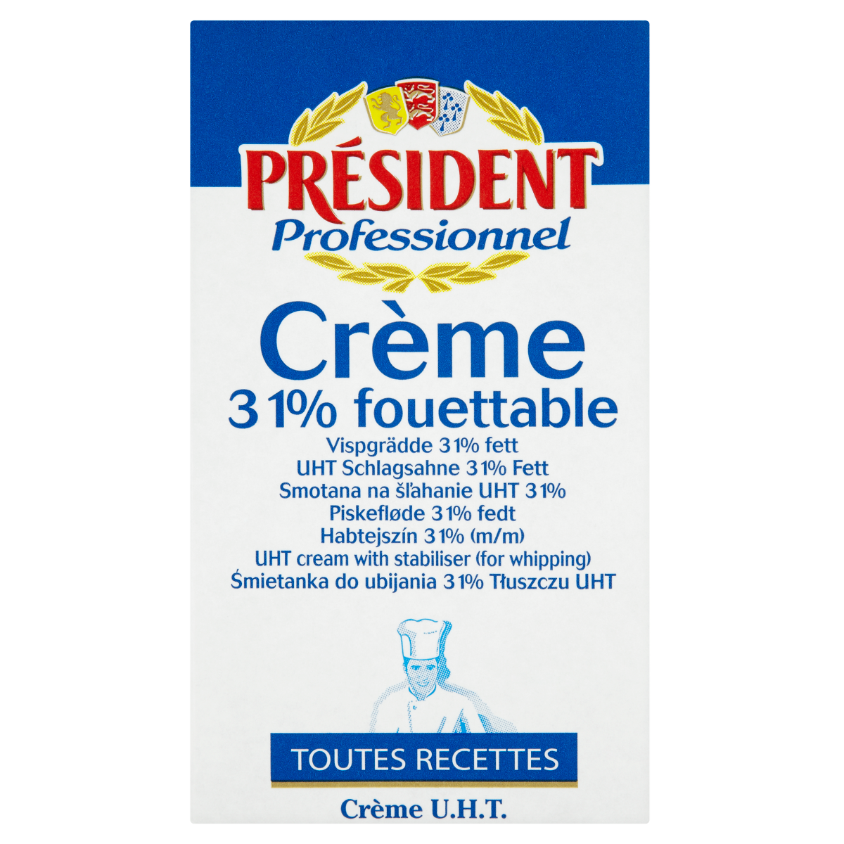 PRÉSIDENT PRESIDENT habtejszín 31% , 1l