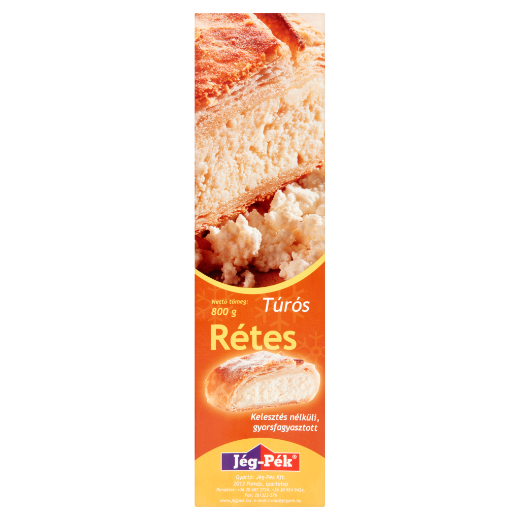 JÉG-PÉK Gyorsfagyasztott Túrós Rétes 800 g