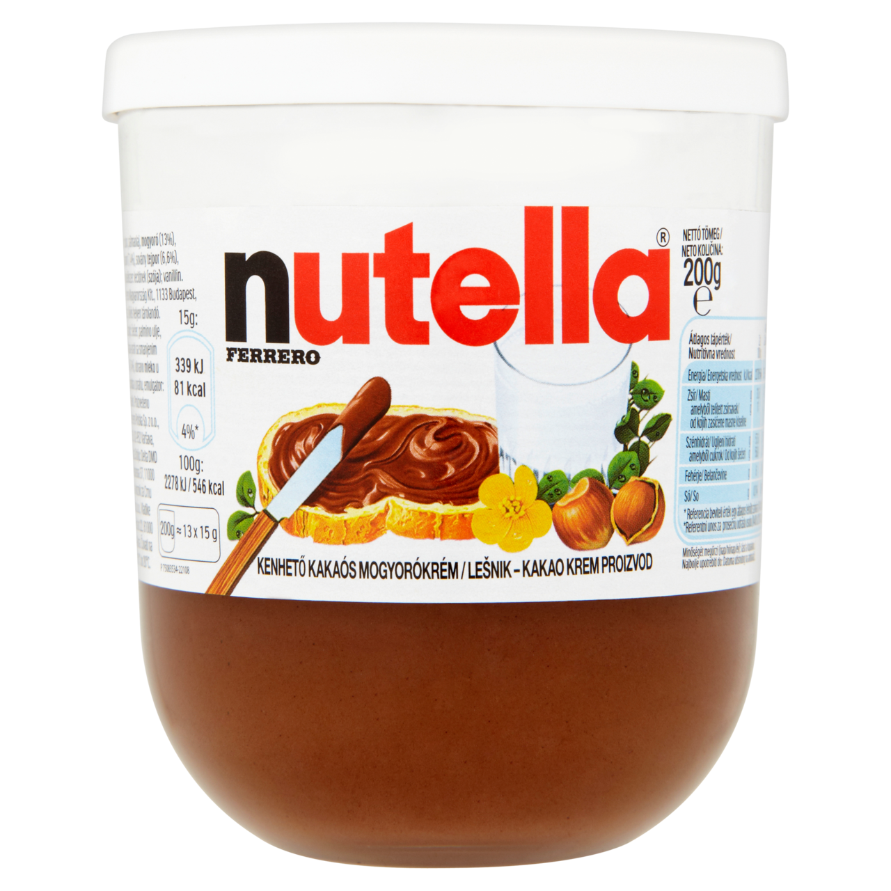 nutella kenhető kakaós mogyorókrém 200 g