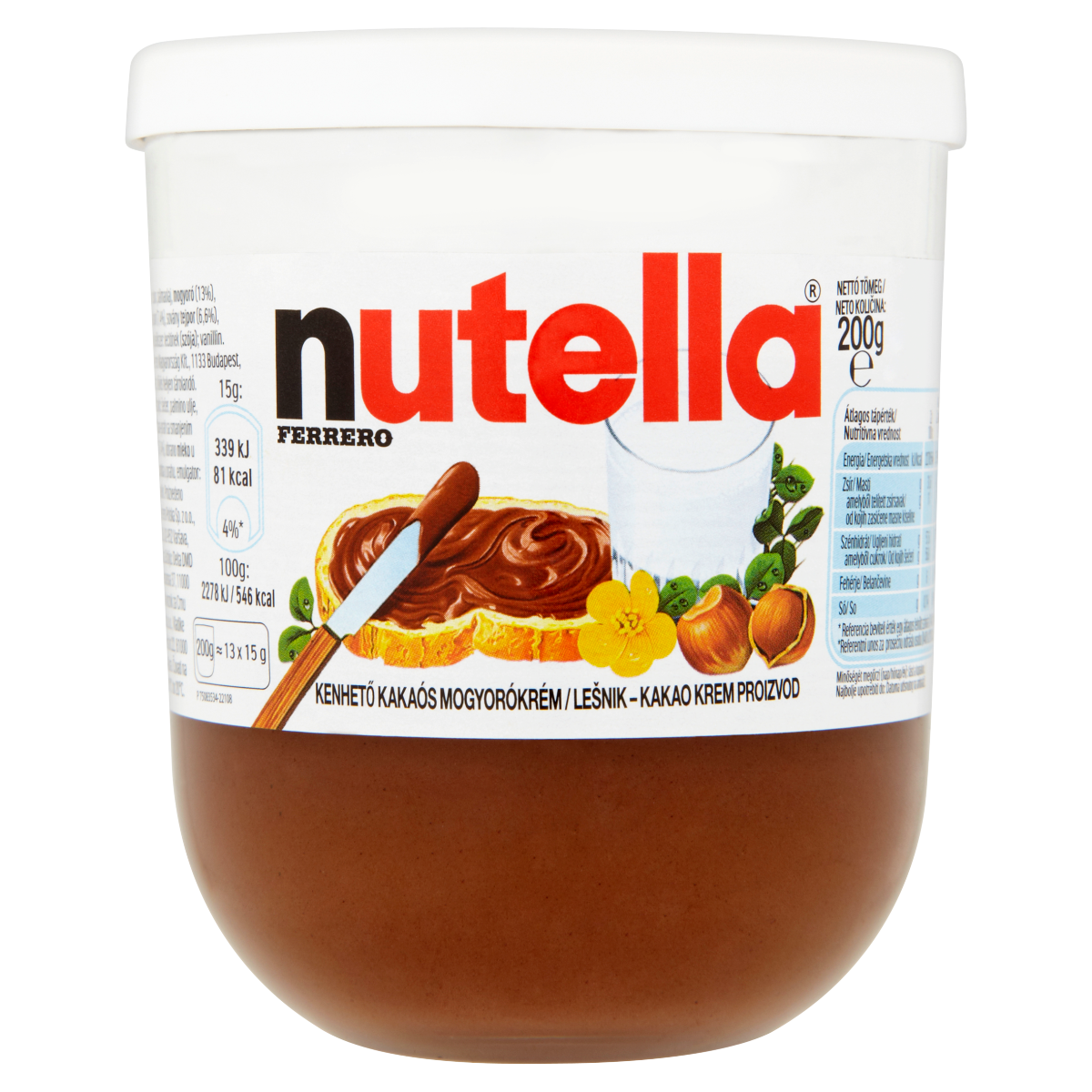 nutella kenhető kakaós mogyorókrém 200 g