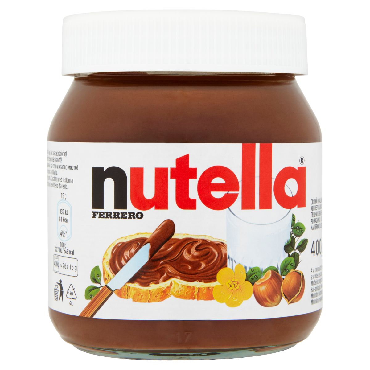 nutella kenhető kakaós mogyorókrém 400 g