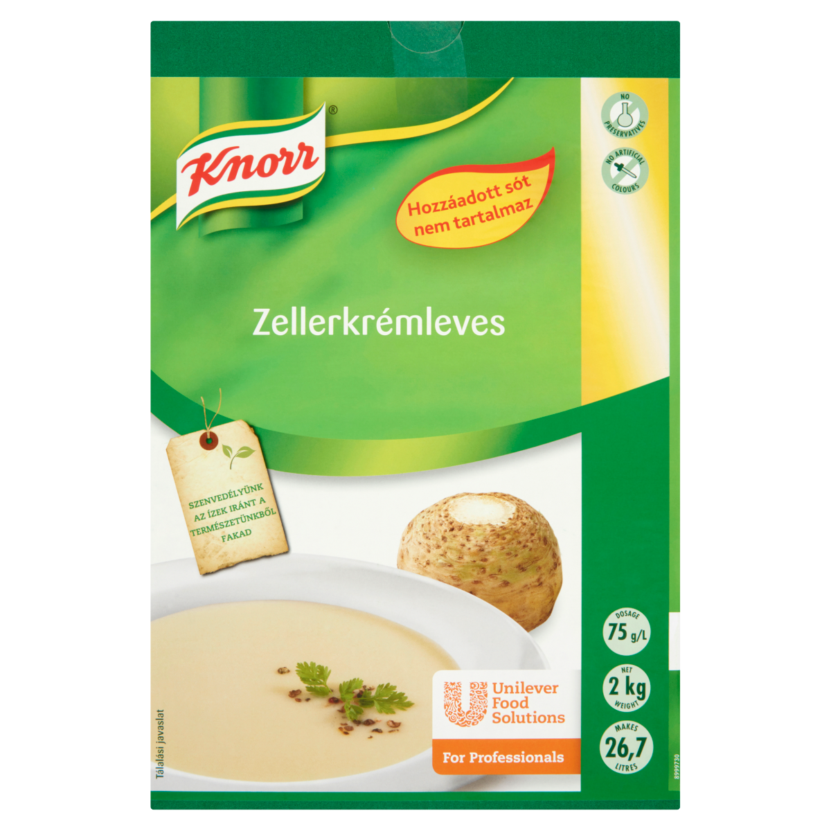 Knorr Zellerkrémleves Só Nélkül 2 kg