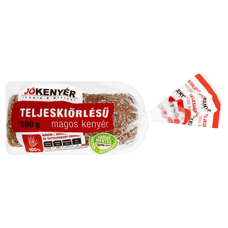 Jókenyér friss kovászos teljes kiőrlésű kenyér magvakkal 500 g