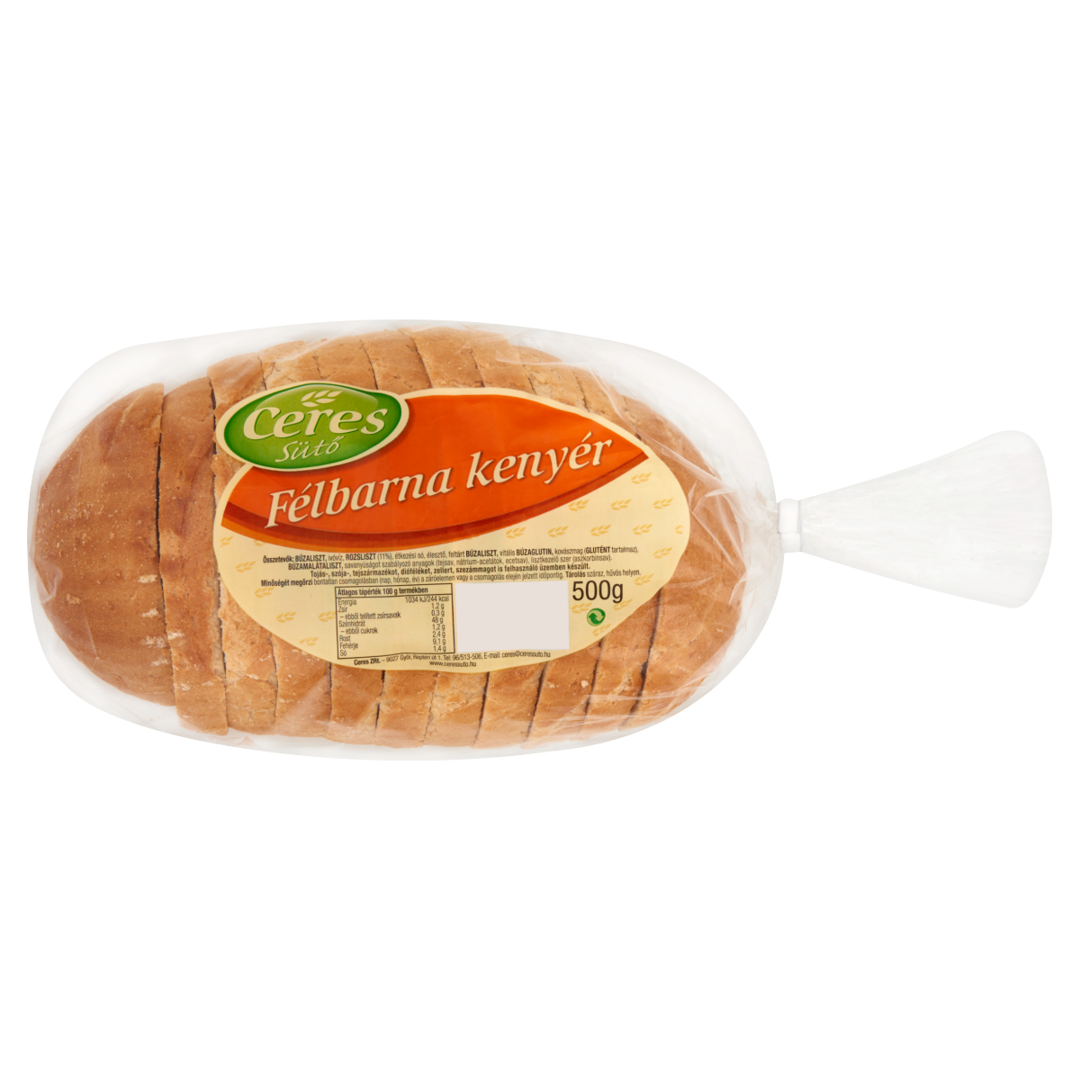 Ceres Sütő Félbarna Kenyér 500 g