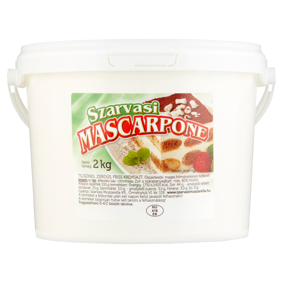Szarvasi mascarpone krémsajt 2 kg