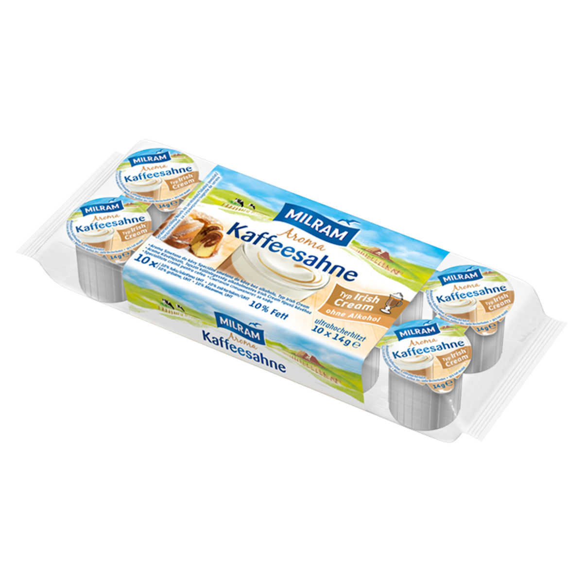 Milram 10% Irish Cream Ízesítésű Kávétejszín 10 x 14 g