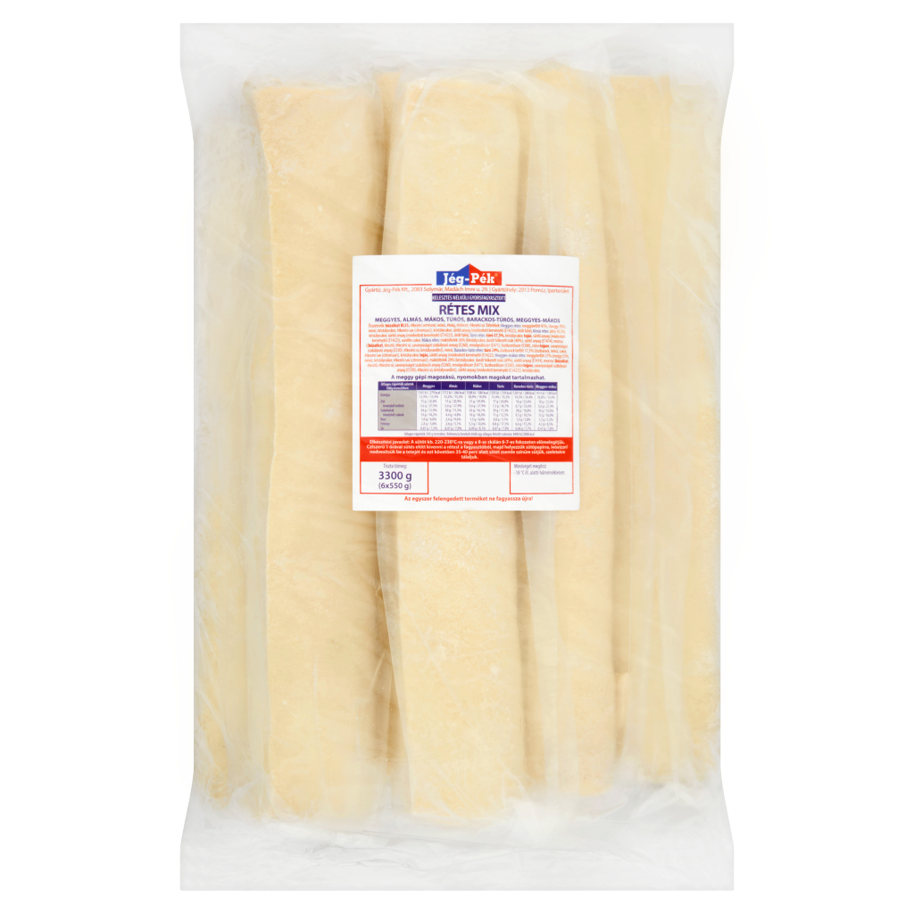 JÉG-PÉK Gyorsfagyasztott Rétes Mix 6 x 550 g
