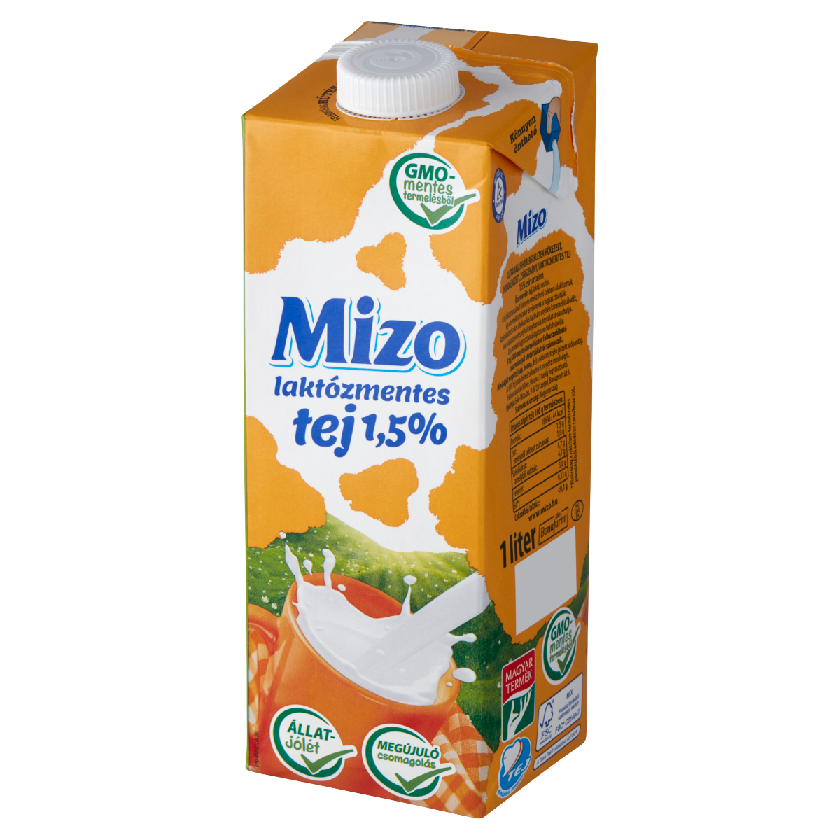 Mizo UHT zsírszegény, laktózmentes tej 1,5% 1 l