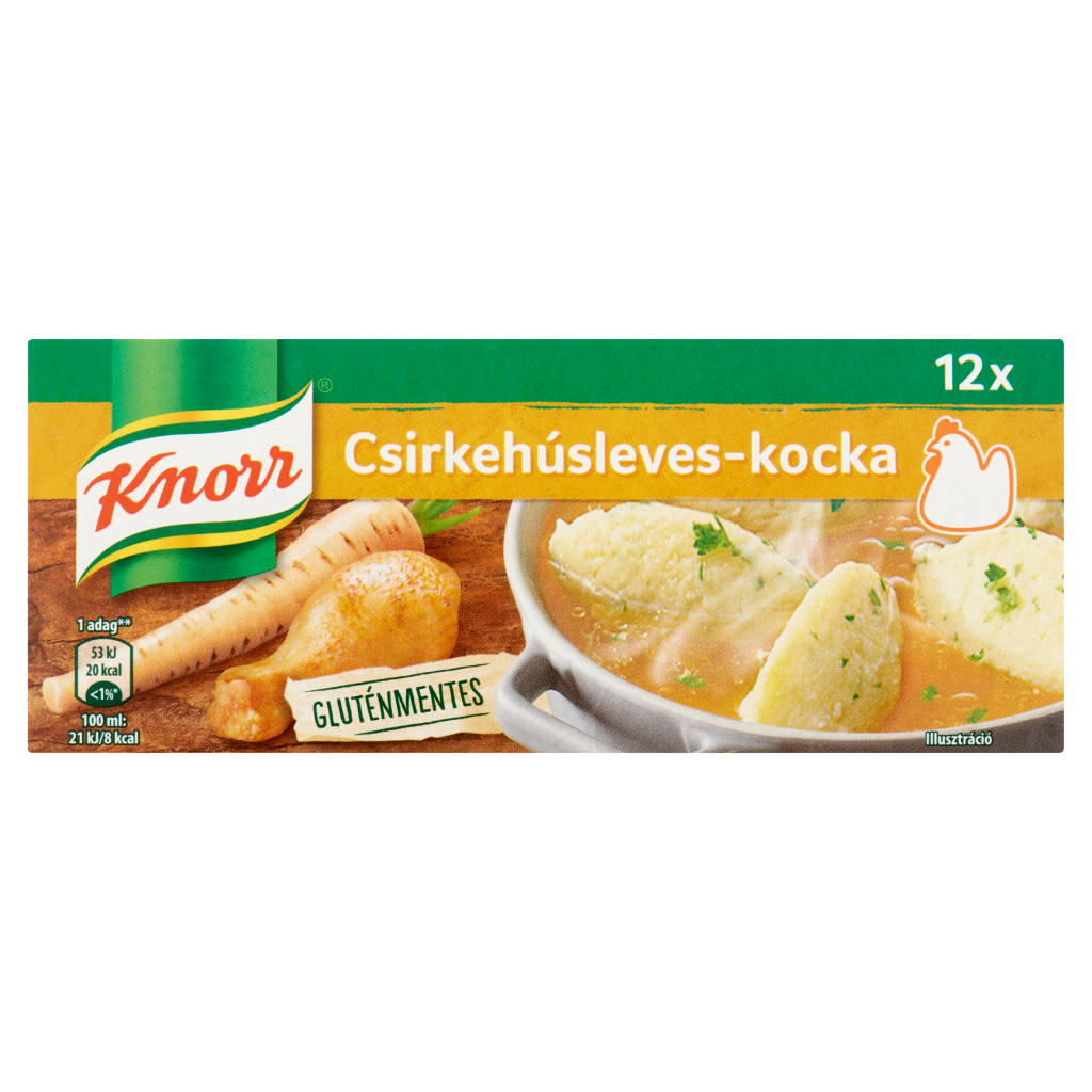 Knorr csirkehúsleves-kocka 12 x 10 g (120 g)