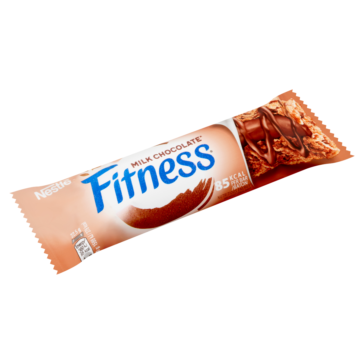 Nestlé Fitness tejcsokoládés gabonapehely-szelet vitaminokkal & ásványi anyagokkal reggelihez 22,5 g