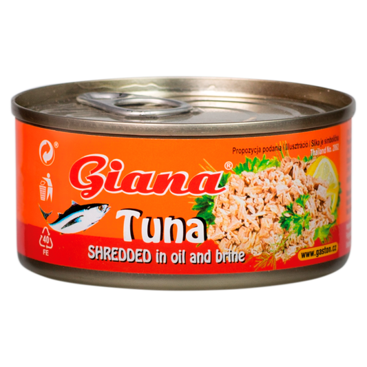 Giana Aprított Tonhal Növényi Olajban és Sós Lében 170 g