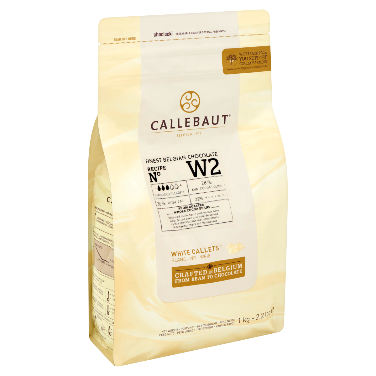 Callebaut W2NV Fehér Csokoládé Pasztillák 1 kg