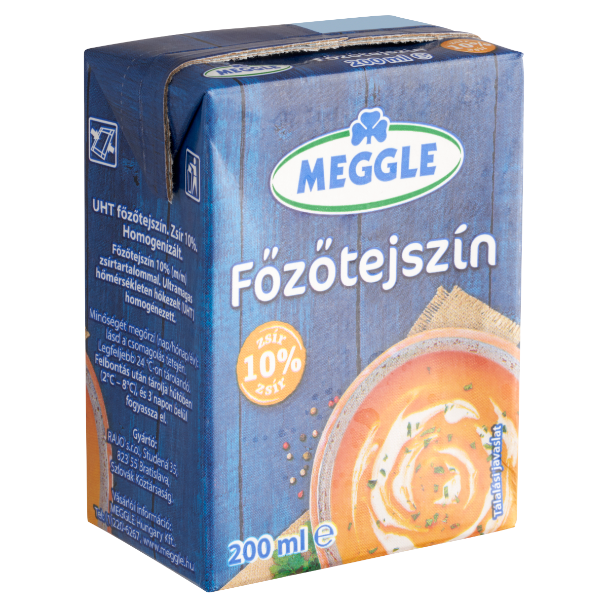 MEGGLE UHT főzőtejszín 10% 200 ml