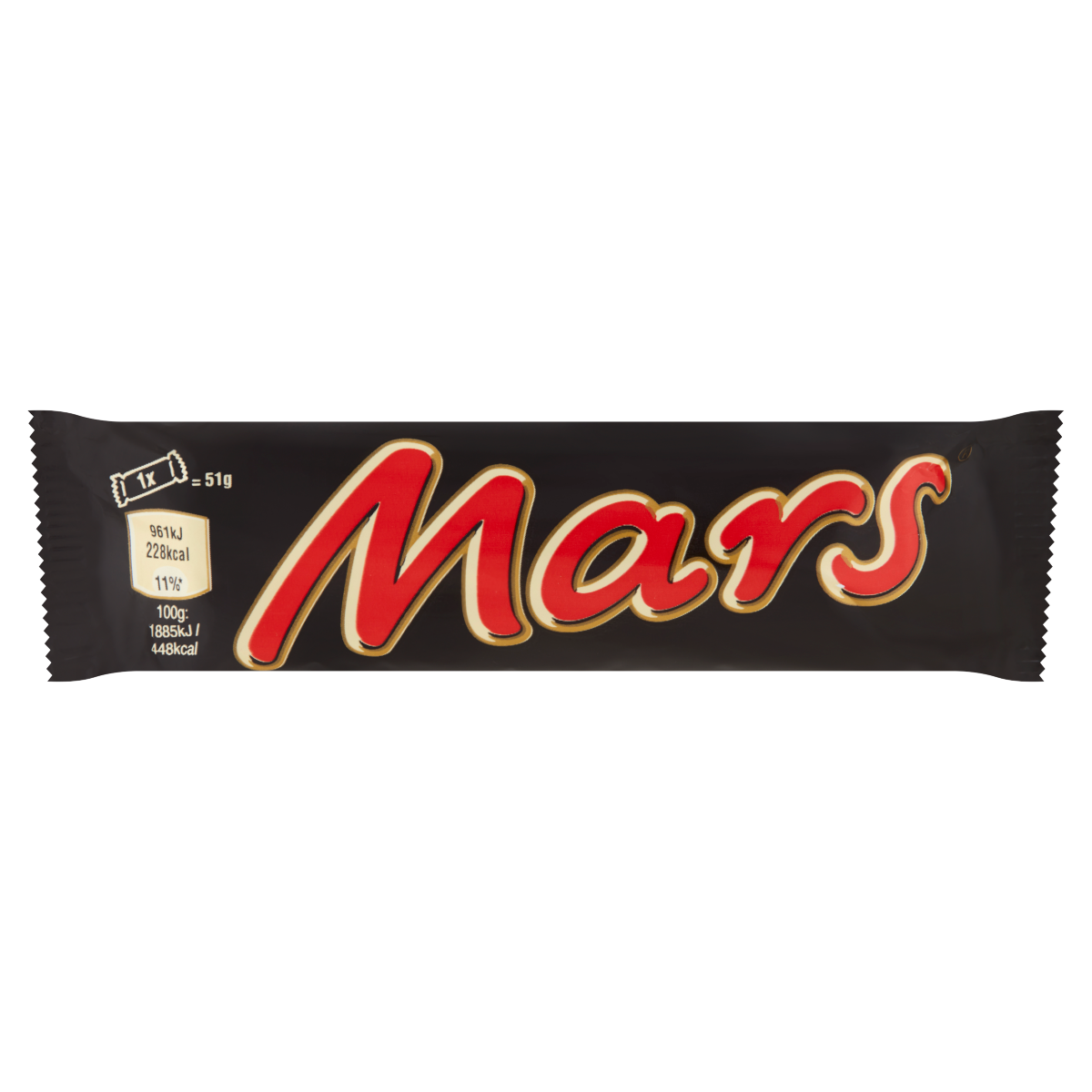 Mars karamellás földimogyorós krémes szelet tejcsokoládéba mártva 51 g