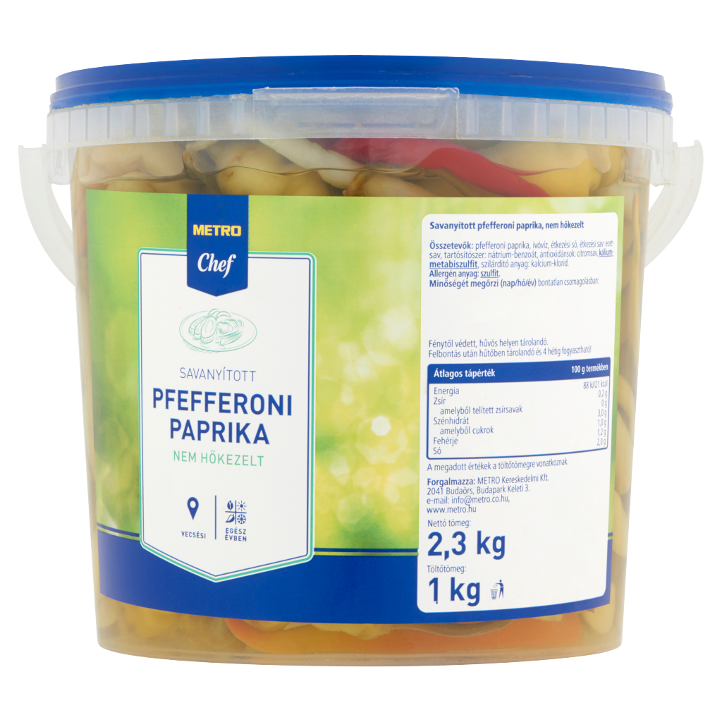 METRO Chef Savanyított Pfefferoni Paprika 1 kg