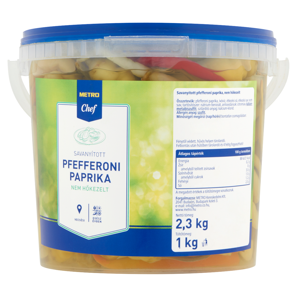 METRO Chef Savanyított Pfefferoni Paprika 1 kg